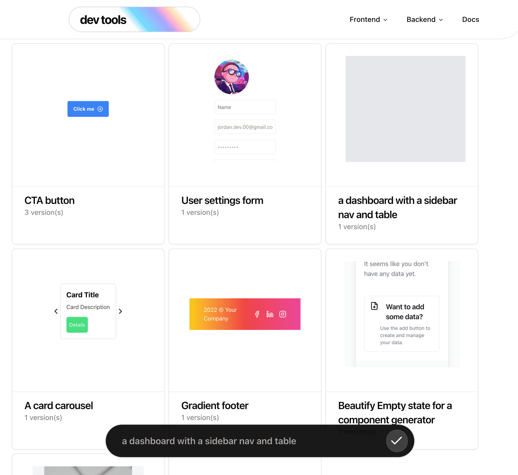 Product screenshot